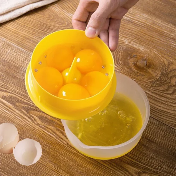Séparateur de jaune d'œuf et Gadgets de cuisine transparents, outils de cuisson, accessoires de cuisine de grande capacité