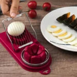 Coupe-œufs multifonctionnel en acier inoxydable, trancheur d'œufs, moule en forme de fleur, coupe-viande pour déjeuner, Gadgets de cuisine