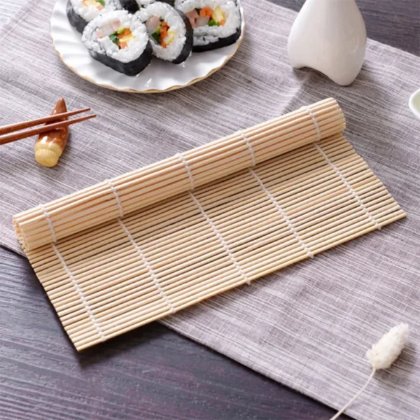 Tapis roulant pour rideau à Sushi, cuillère à Sushi, bricolage, rouleau de riz Onigiri, Gadgets de cuisine, accessoires de cuisine, outils de fabrication de Sushi en bambou, 1 pièces