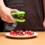 Coupe-Uvaux multifonctionnel vert, coupe-fruits et légumes, Gadgets de cuisine créatifs sans lame, accessoires de cuisine 1 pièce – Image 2