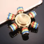 Jouet de Décompression à 6 Bras en Métal pour Adulte et Enfant, Gadget EDC Anti-Anlande Soulignée – Image 2