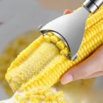 Éplucheur de maïs en acier inoxydable, dénudeur de maïs dentelé, rasoir Cob, raboteuse, batteuse, coupe, outil de cuisine pour fruits et légumes – Image 4