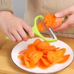 Broyeur de chou en acier inoxydable, éplucheur de légumes, coupe à large bouche, salade de fruits, râpes de pommes de terre, couteau, Gadgets de cuisine – Image 3