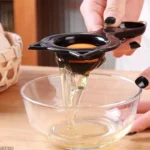 Séparateur d'œufs de chat 2 en 1, dessin animé mignon, tasse à mesurer, jaune facile et filtre blanc pour la cuisson et la cuisson, Gadget de cuisine parfait – Image 2