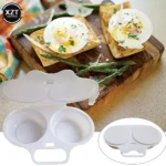 Cuiseur à vapeur en plastique pour micro-ondes, qualité alimentaire, pratique, moule de cuisine, braconnier à œufs, Gadgets de cuisine, outil pour œufs frits – Image 6