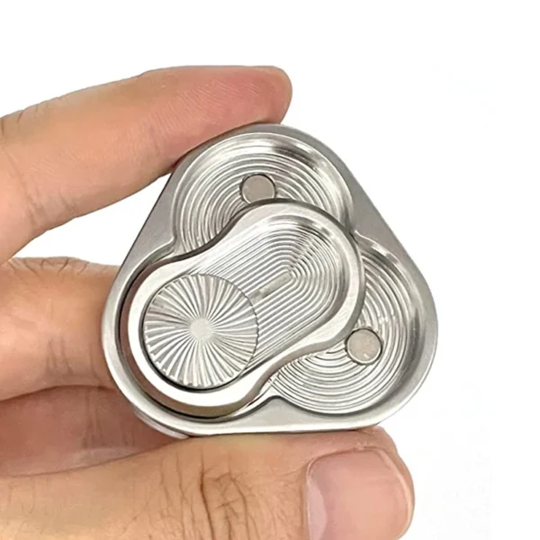 Triangle Rotation Push Slider Fidget souligné et instituts d'anlande, jouet de décompression magnétique TDAH, adultes et enfants, gadgets EDC