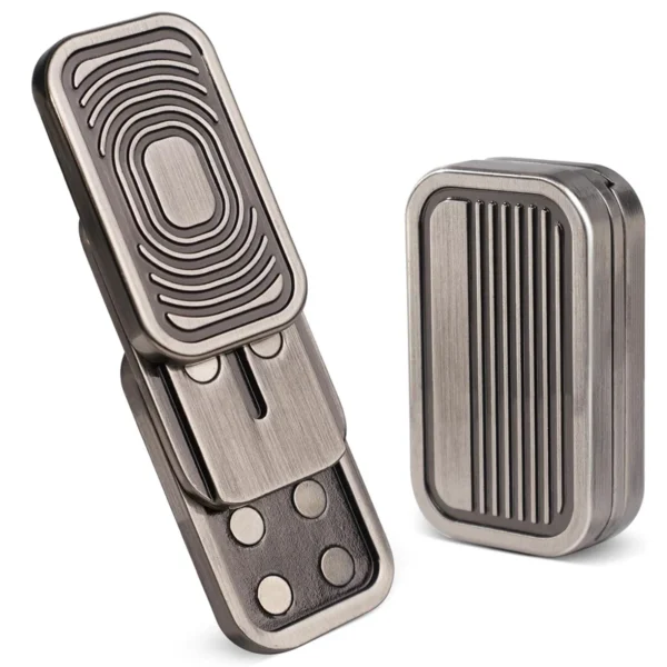 Carte de Poker en Métal à Trois Couches pour Adulte, Gadget de Décompression Cool, Cadeau