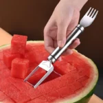 Moulin à vent en acier inoxydable, coupe-pastèque, artefact de salade, trancheur de fruits, outil de coupe, pelle à pastèque, accessoires de cuisine, Gadgets