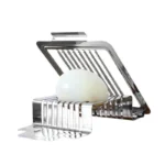 Trancheuse d'œufs multifonction manuelle en acier inoxydable, coupe-œufs durs, fruits et légumes, accessoires de gadgets de cuisine – Image 6