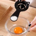 Séparateur d'œufs de chat 2 en 1, dessin animé mignon, tasse à mesurer, jaune facile et filtre blanc pour la cuisson et la cuisson, Gadget de cuisine parfait – Image 3