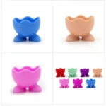 Tasse à œufs en Silicone souple coloré, 5 pièces, tasse de service d'œufs bouilli, plateau à œufs, supports d'œufs, outils de cuisine, Gadgets – Image 6