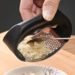 Presse-ail manuel en acier inoxydable, hachoir à ail, outils de hachage de Fruits et légumes, Gadget de cuisine – Image 5
