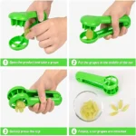 Coupe-Uvaux multifonctionnel vert, coupe-fruits et légumes, Gadgets de cuisine créatifs sans lame, accessoires de cuisine 1 pièce – Image 6