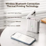 NIIMBOT D110 Version améliorée imprimante d'étiquettes thermiques Mini fabricant d'étiquettes intelligent Portable avec ruban pour bureau maison cuisine école – Image 2