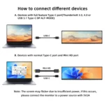 Wisecoco12.3/14.5 ''2560x720 barre étirée écran Pc moniteur HDMI tactile Portable moniteur de jeu pour PC Portable Raspberry Pi 5/4/3 – Image 3